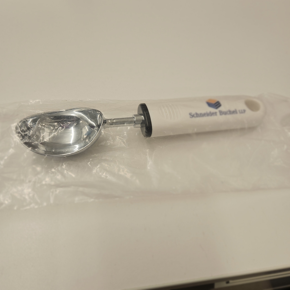 White and Silver Ice Cream Scoop Serving Scoop Body Butter Crafting Scoop